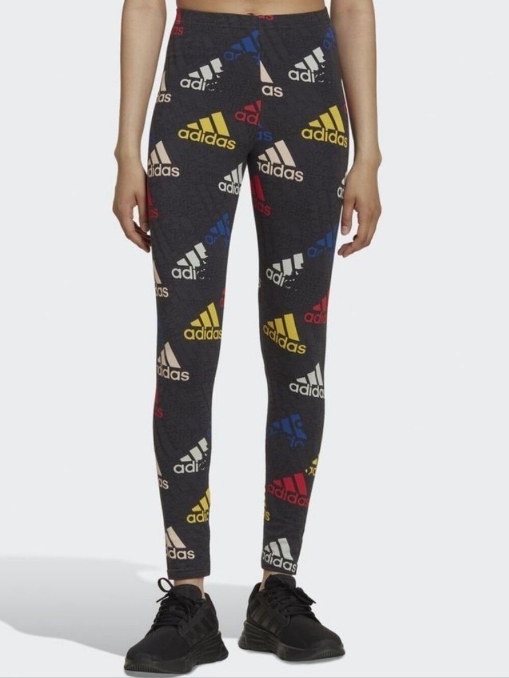 Adidas Multi Colored Logo Leggings
